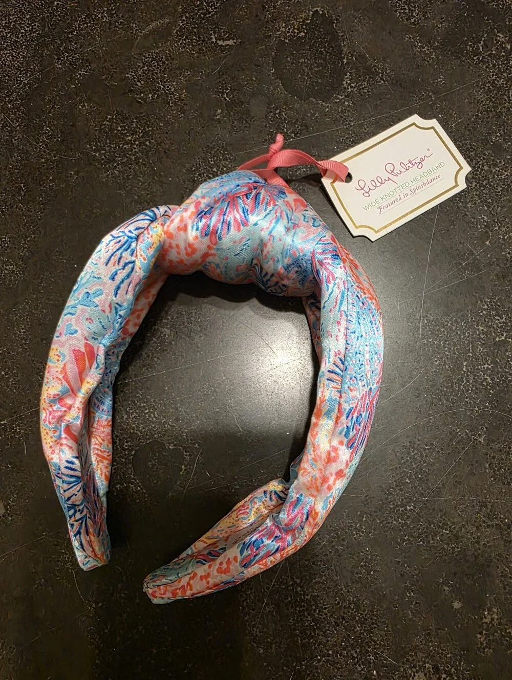 Lilly Pulitzer Coral Reef Pink & Blue Padded Headband